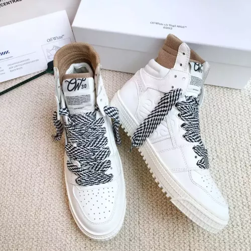 Replica Off-White High Tops Shoes For Men #1319153 $112.00 USD for Wholesale