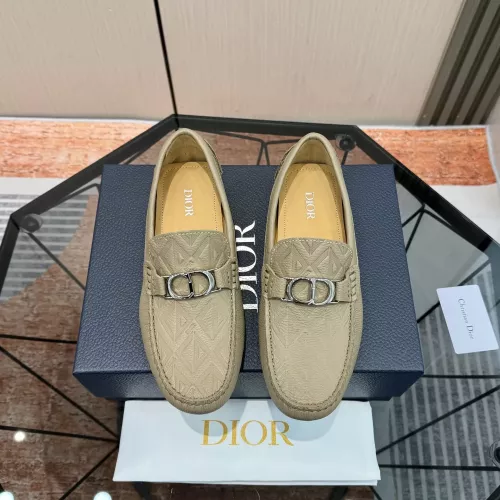 Replica Christian Dior Leather Shoes For Men #1319293 $100.00 USD for Wholesale