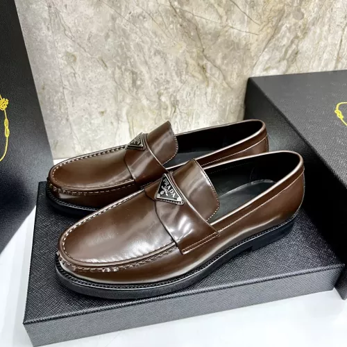 Cheap Prada Leather Shoes For Men #1319323, $$155.00 USD On Prada Leather Shoes