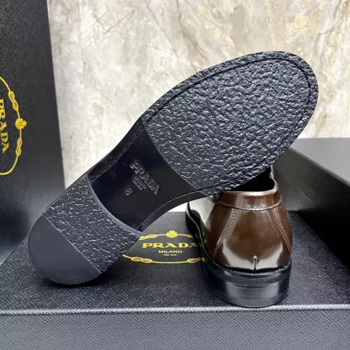 Replica Prada Leather Shoes For Men #1319323 $155.00 USD for Wholesale