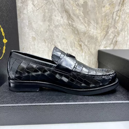 Replica Prada Leather Shoes For Men #1319330 $155.00 USD for Wholesale