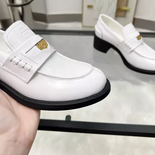 Replica MIU MIU Leather Shoes For Women #1320186 $102.00 USD for Wholesale
