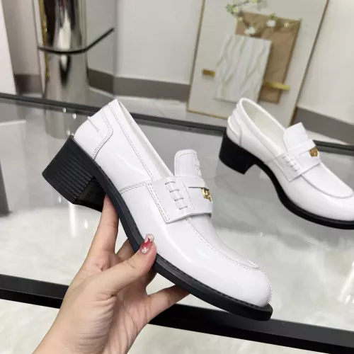 Replica MIU MIU Leather Shoes For Women #1320186 $102.00 USD for Wholesale