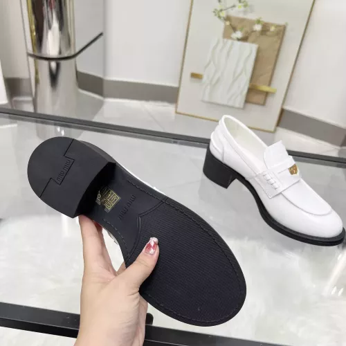Replica MIU MIU Leather Shoes For Women #1320186 $102.00 USD for Wholesale