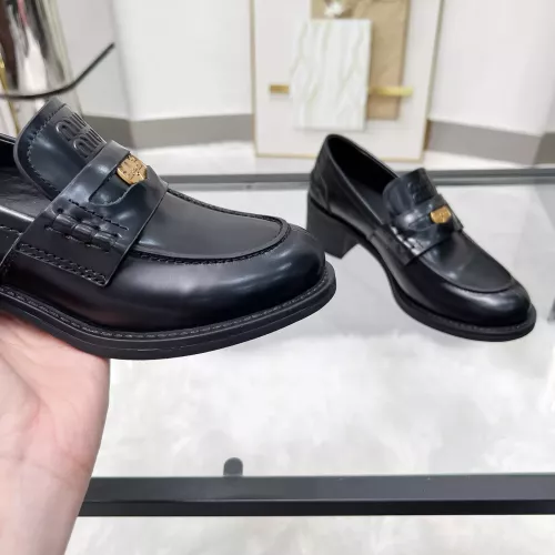 Replica MIU MIU Leather Shoes For Women #1320187 $102.00 USD for Wholesale