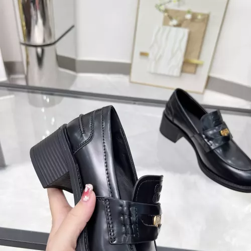 Replica MIU MIU Leather Shoes For Women #1320187 $102.00 USD for Wholesale