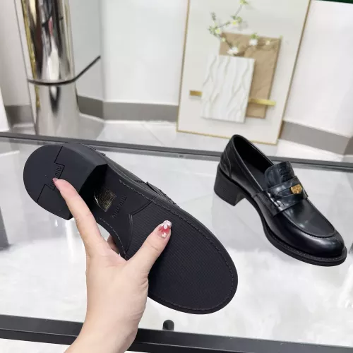 Replica MIU MIU Leather Shoes For Women #1320187 $102.00 USD for Wholesale