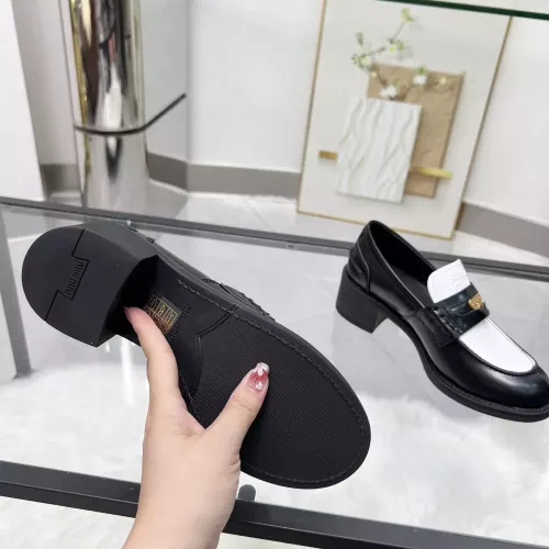Replica MIU MIU Leather Shoes For Women #1320188 $102.00 USD for Wholesale
