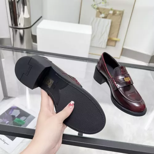 Replica MIU MIU Leather Shoes For Women #1320189 $102.00 USD for Wholesale