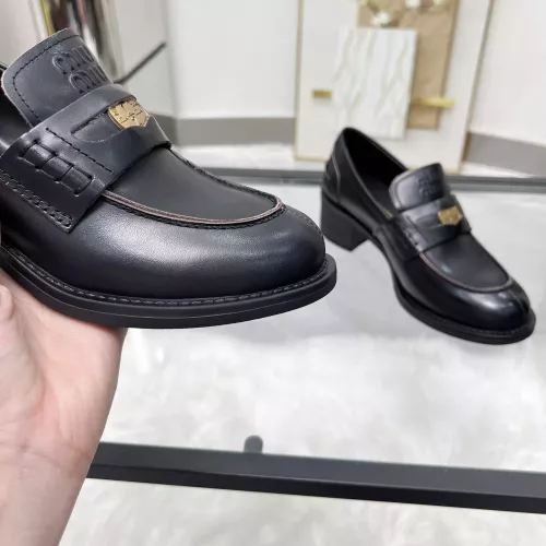 Replica MIU MIU Leather Shoes For Women #1320191 $102.00 USD for Wholesale