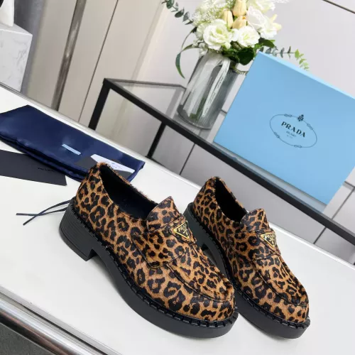 Replica Prada Leather Shoes For Women #1320346 $102.00 USD for Wholesale
