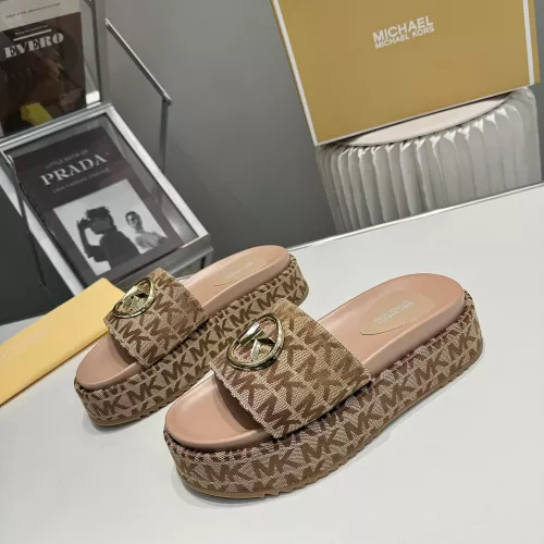 Replica Michael Kors Slippers For Women #1320687 $85.00 USD for Wholesale