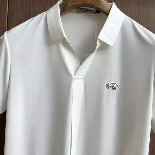 Replica Salvatore Ferragamo Shirts Short Sleeved For Men #1321379 $52.00 USD for Wholesale