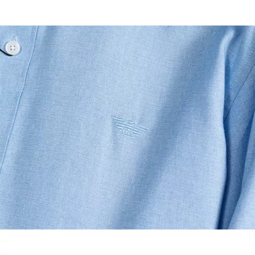 Replica Armani Shirts Long Sleeved For Men #1321466 $40.00 USD for Wholesale