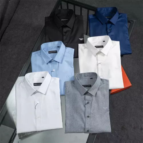 Replica Armani Shirts Long Sleeved For Men #1321468 $40.00 USD for Wholesale