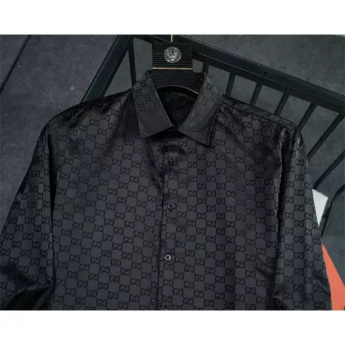 Replica Gucci Shirts Long Sleeved For Men #1321471 $48.00 USD for Wholesale