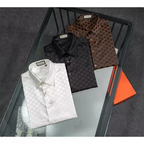 Replica Gucci Shirts Long Sleeved For Men #1321471 $48.00 USD for Wholesale