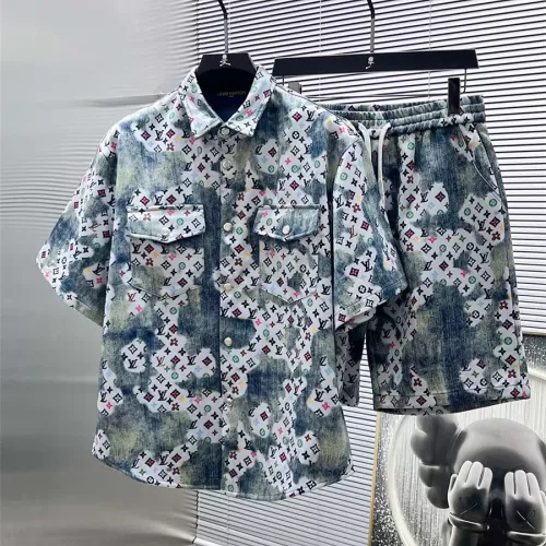Cheap Louis Vuitton LV Tracksuits Short Sleeved For Men #1322994, $$82.00 USD On Louis Vuitton LV Tracksuits