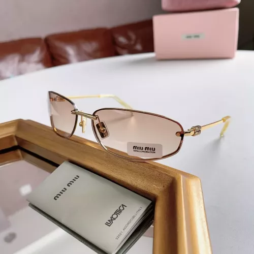 Cheap MIU MIU AAA Quality Sunglasses #1323618, $$60.00 USD On MIU MIU AAA Sunglasses