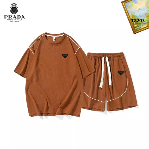 Cheap Prada Tracksuits Short Sleeved For Men #1323648, $$48.00 USD On Prada Tracksuits