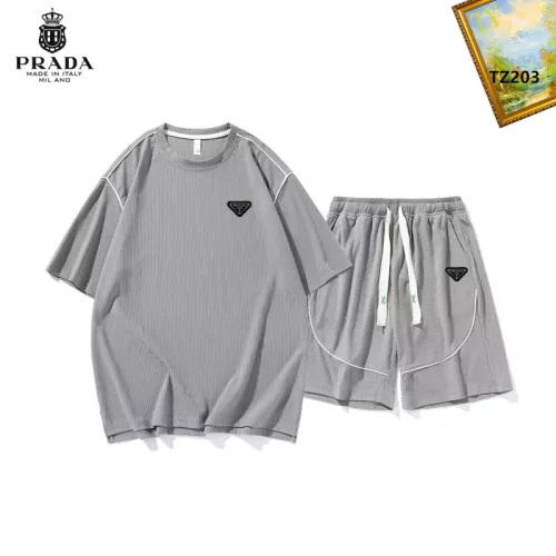 Cheap Prada Tracksuits Short Sleeved For Men #1323649, $$48.00 USD On Prada Tracksuits