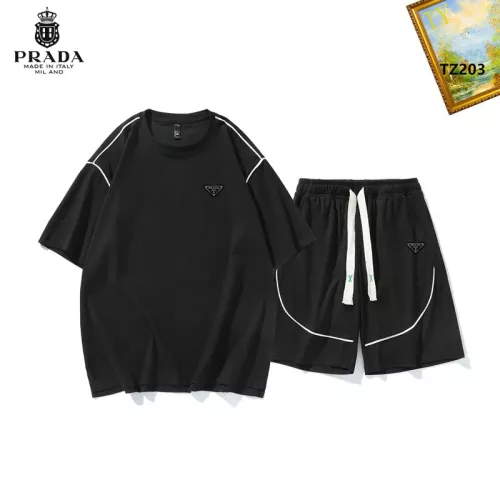 Cheap Prada Tracksuits Short Sleeved For Men #1323650, $$48.00 USD On Prada Tracksuits