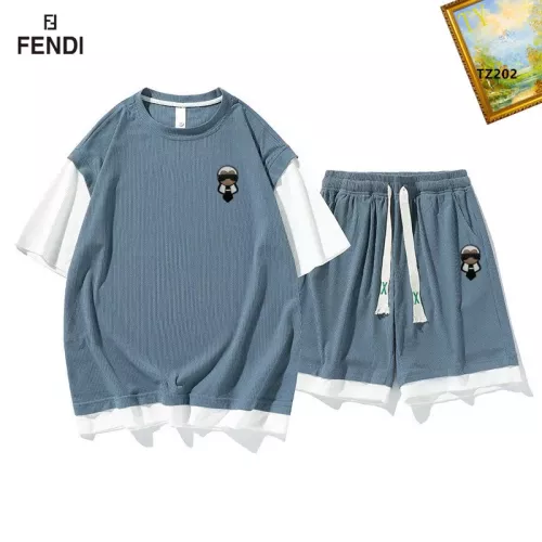 Cheap Fendi Tracksuits Short Sleeved For Men #1323661, $$48.00 USD On Fendi Tracksuits