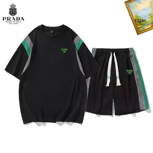Cheap Prada Tracksuits Short Sleeved For Men #1323666, $$48.00 USD On Prada Tracksuits