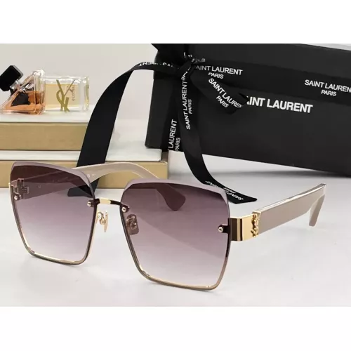 Cheap Yves Saint Laurent YSL AAA Quality Sunglasses #1324218, $$64.00 USD On Yves Saint Laurent YSL AAA Quality Sunglasses