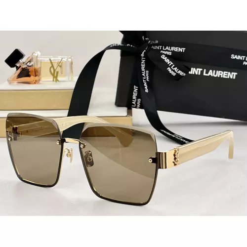 Cheap Yves Saint Laurent YSL AAA Quality Sunglasses #1324219, $$64.00 USD On Yves Saint Laurent YSL AAA Quality Sunglasses