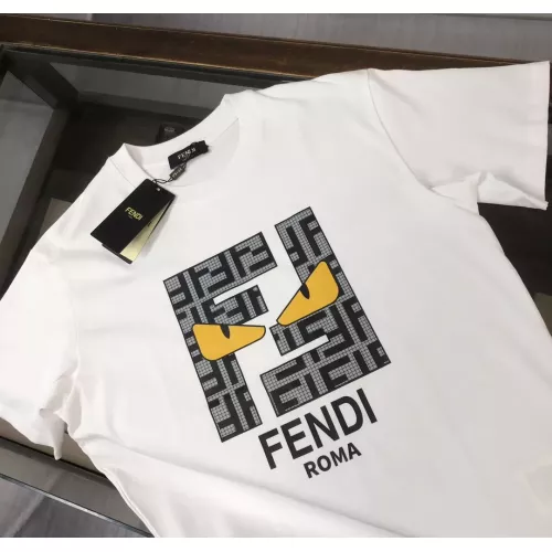 Replica Fendi T-Shirts Short Sleeved For Men #1328523 $42.00 USD for Wholesale