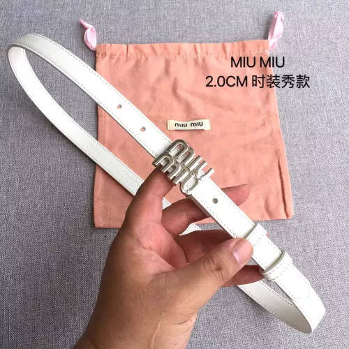 Cheap MIU MIU AAA Quality Belts In 2.0cm For Women #1328557, $$52.00 USD On MIU MIU AAA Quality Belts