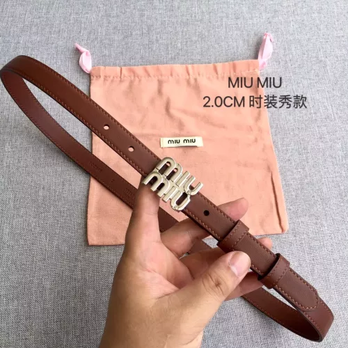 Cheap MIU MIU AAA Quality Belts In 2.0cm For Women #1328561, $$52.00 USD On MIU MIU AAA Quality Belts