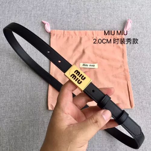 Cheap MIU MIU AAA Quality Belts In 2.0cm For Women #1328563, $$52.00 USD On MIU MIU AAA Quality Belts