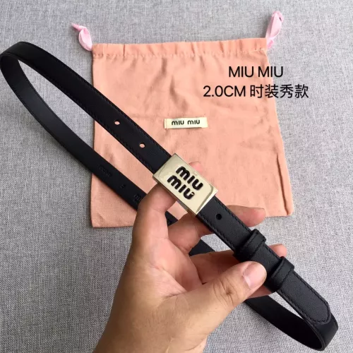 Cheap MIU MIU AAA Quality Belts In 2.0cm For Women #1328564, $$52.00 USD On MIU MIU AAA Quality Belts