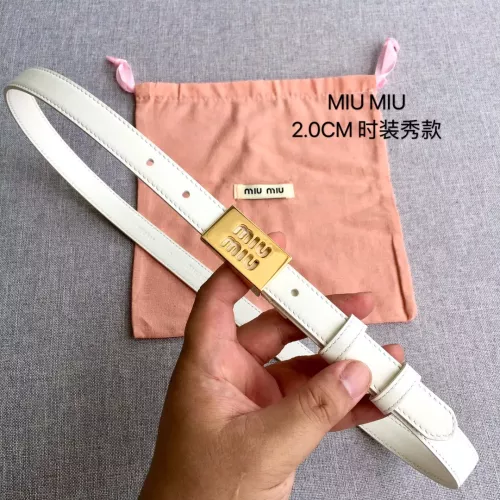 Cheap MIU MIU AAA Quality Belts In 2.0cm For Women #1328567, $$52.00 USD On MIU MIU AAA Quality Belts