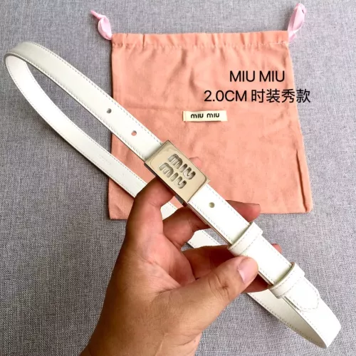 Cheap MIU MIU AAA Quality Belts In 2.0cm For Women #1328568, $$52.00 USD On MIU MIU AAA Quality Belts