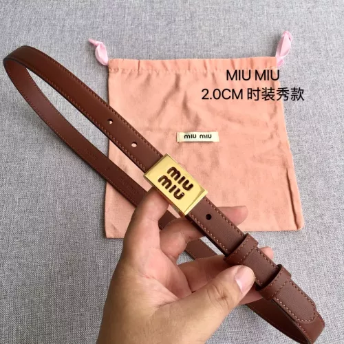 Cheap MIU MIU AAA Quality Belts In 2.0cm For Women #1328570, $$52.00 USD On MIU MIU AAA Quality Belts