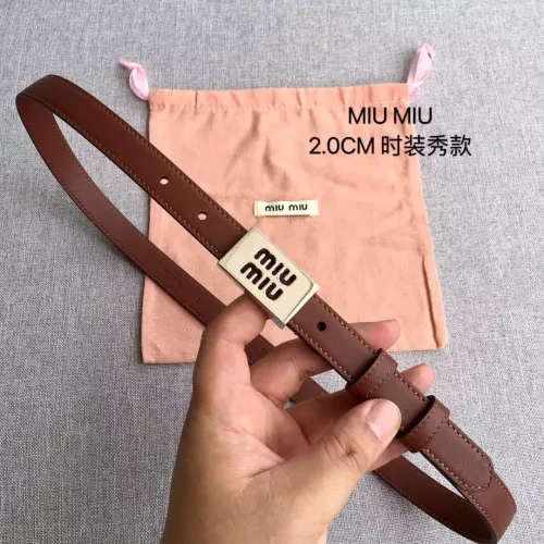 Cheap MIU MIU AAA Quality Belts In 2.0cm For Women #1328571, $$52.00 USD On MIU MIU AAA Quality Belts