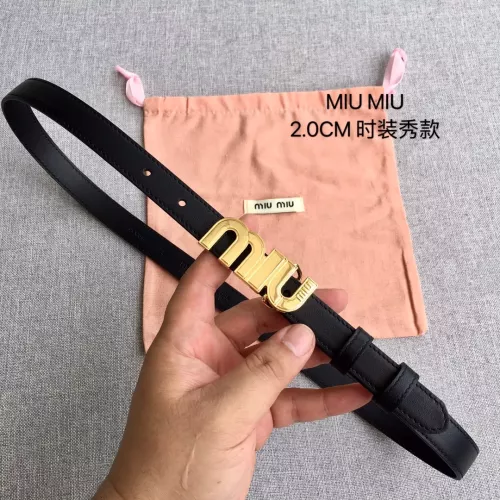 Cheap MIU MIU AAA Quality Belts In 2.0cm For Women #1328573, $$52.00 USD On MIU MIU AAA Quality Belts