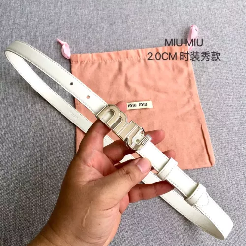 Cheap MIU MIU AAA Quality Belts In 2.0cm For Women #1328577, $$52.00 USD On MIU MIU AAA Quality Belts