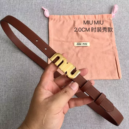 Cheap MIU MIU AAA Quality Belts In 2.0cm For Women #1328579, $$52.00 USD On MIU MIU AAA Quality Belts