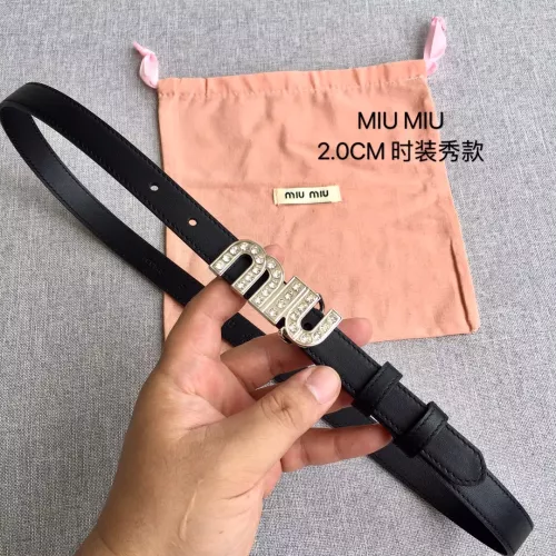 Cheap MIU MIU AAA Quality Belts In 2.0cm For Women #1328584, $$52.00 USD On MIU MIU AAA Quality Belts