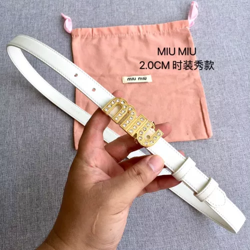 Cheap MIU MIU AAA Quality Belts In 2.0cm For Women #1328585, $$52.00 USD On MIU MIU AAA Quality Belts
