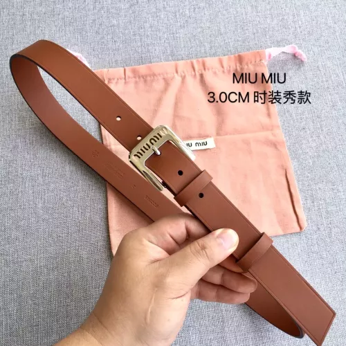 Cheap MIU MIU AAA Quality Belts In 3.0cm For Women #1328595, $$52.00 USD On MIU MIU AAA Quality Belts