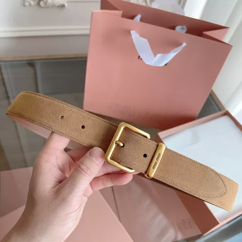 Cheap MIU MIU AAA Quality Belts In 3.5cm For Women #1328618, $$60.00 USD On MIU MIU AAA Quality Belts