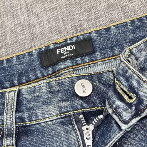 Replica Fendi Jeans For Men #1329103 $100.00 USD for Wholesale