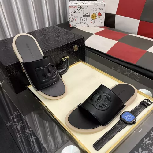Replica Dolce & Gabbana D&G Slippers For Men #1329536 $52.00 USD for Wholesale