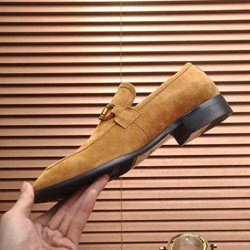 Replica Salvatore Ferragamo Leather Shoes For Men #1329543 $98.00 USD for Wholesale