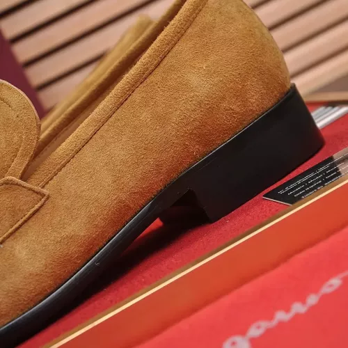 Replica Salvatore Ferragamo Leather Shoes For Men #1329543 $98.00 USD for Wholesale